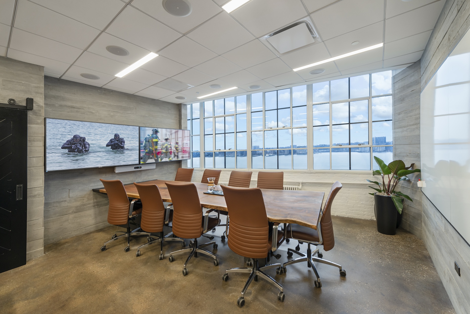 Office Meeting Room With Waterfront View