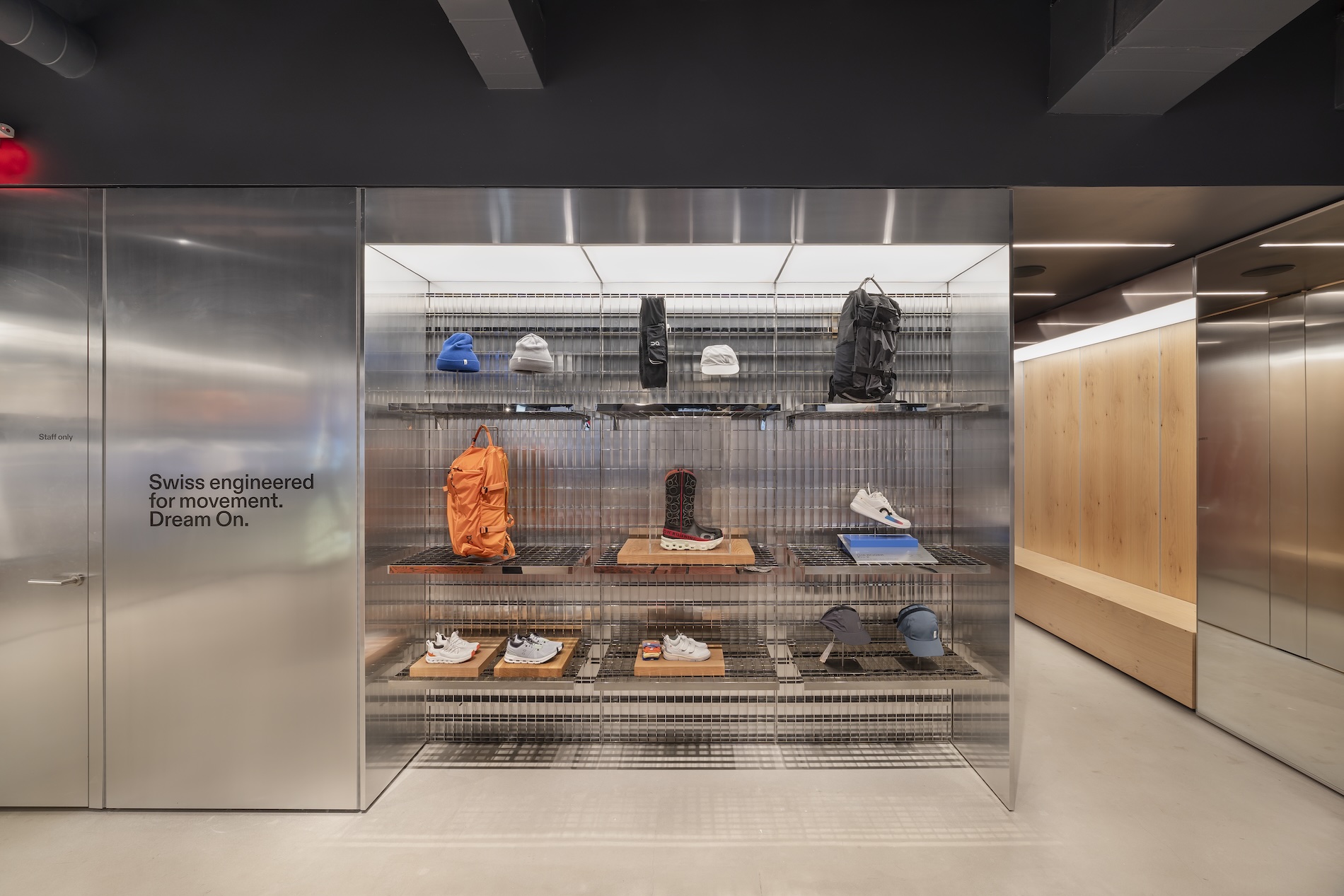 On Cloud Running Sneakers Store Display