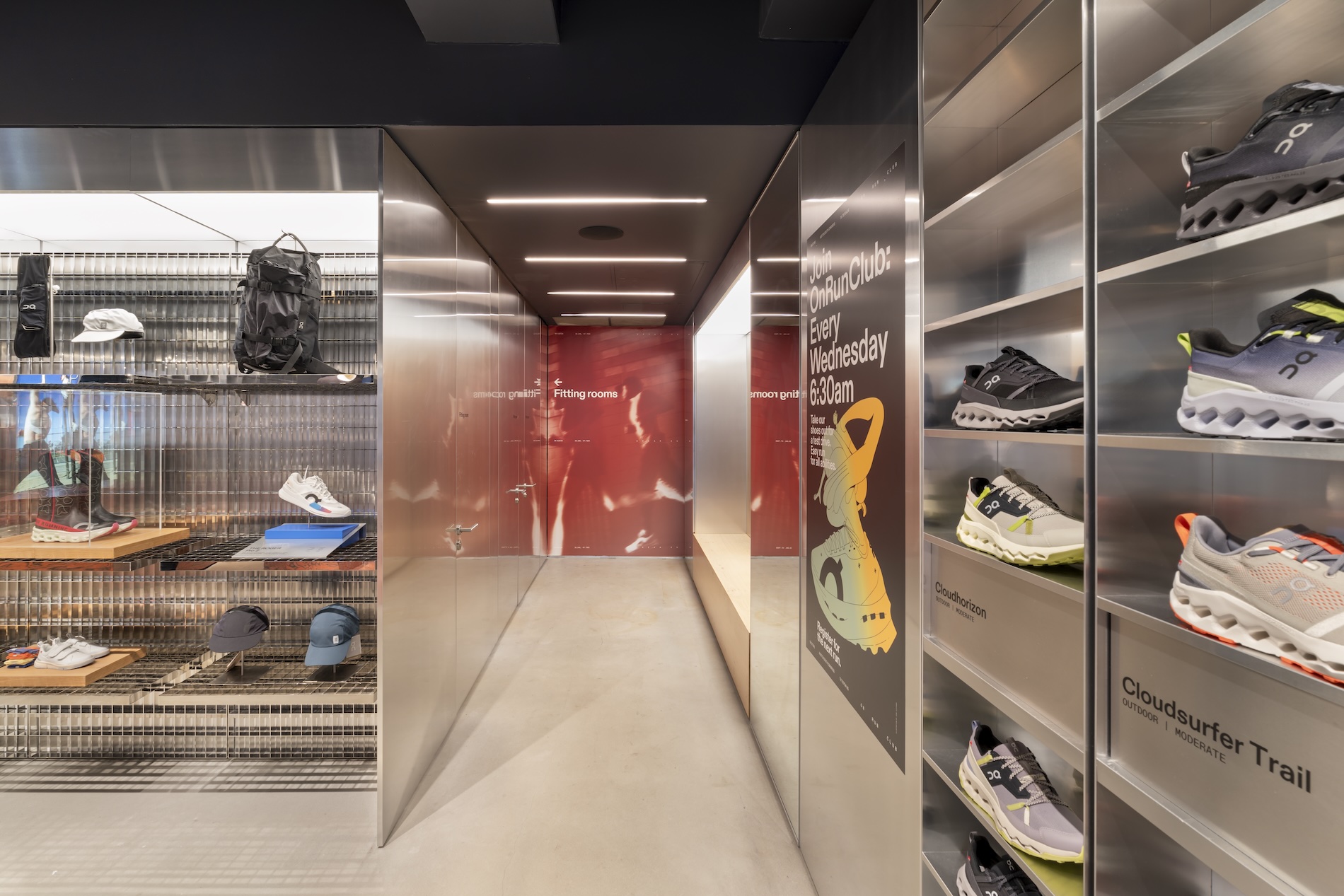 Running Sneaker Store Display Design