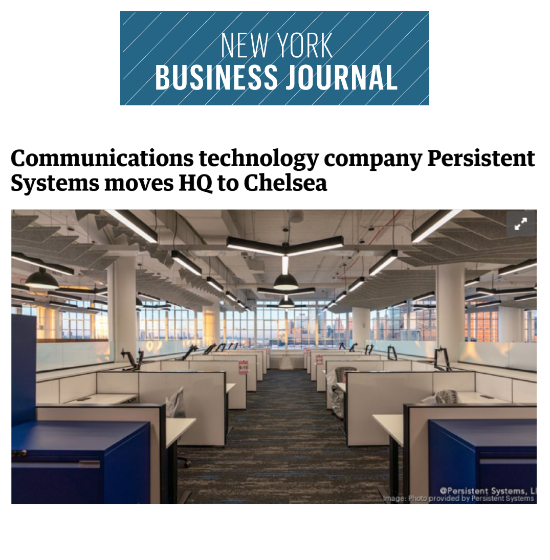 20201119 New York Business Journal Pen110 Studio Persistent Systems Office Design